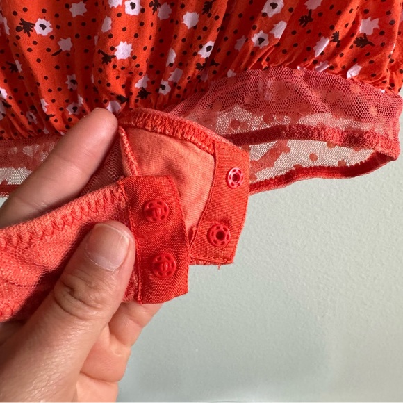 Intimately Free People Call Me Later Printed Bodysuit Top Size XS - Picture 9 of 10